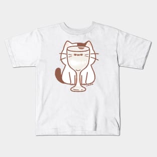 Cat glass Kids T-Shirt